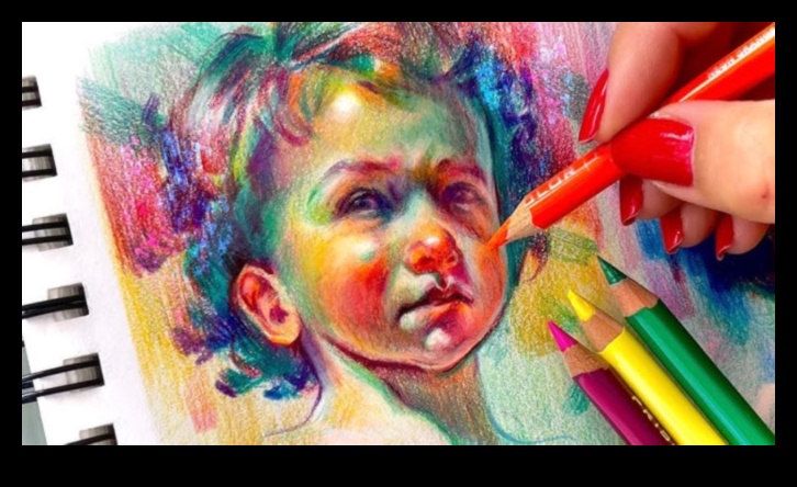 דיוקן עיפרון צבעוני: העברת אישיות עם גוונים