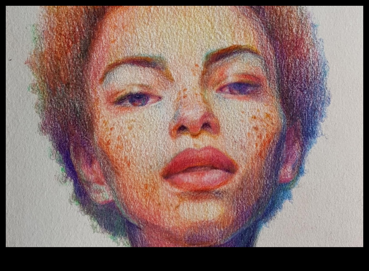 דיוקן עיפרון צבעוני: העברת אישיות עם גוונים