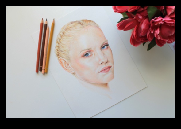 דיוקן עיפרון צבעוני: העברת אישיות עם גוונים