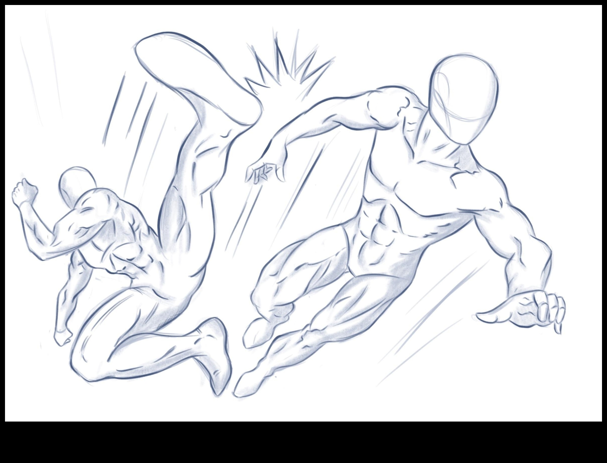 סצנות מלאות באקשן: קומפוזיציה דינמית בציורי מנגה