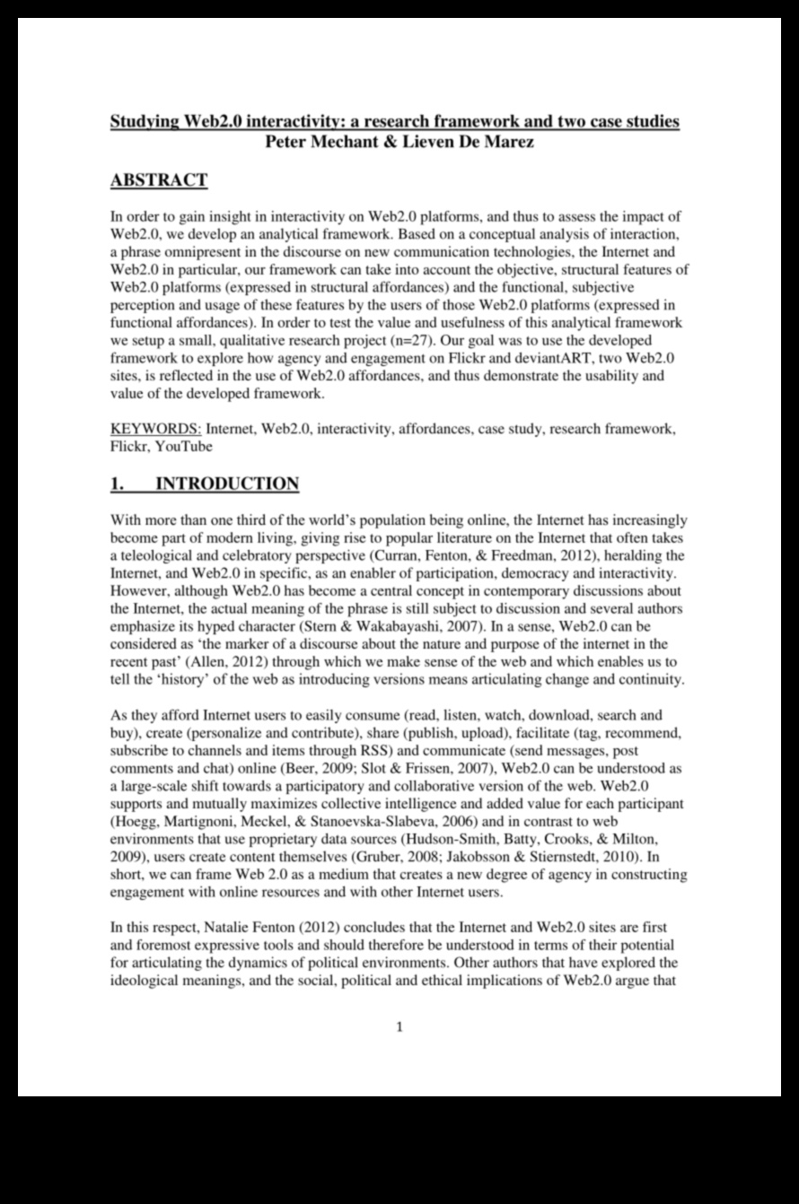 עירוי אינטראקטיבי: המהות של Web 2.0 בדינמיקה מקוונת