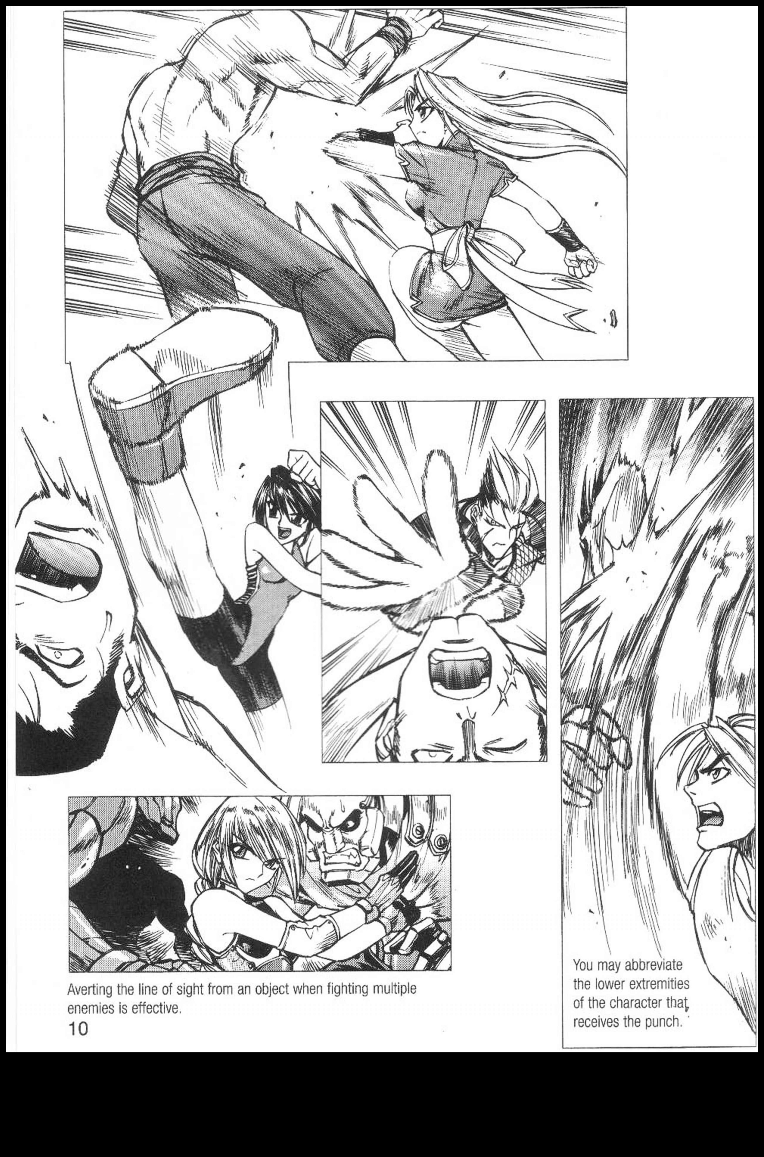 סצנות מלאות באקשן: קומפוזיציה דינמית בציורי מנגה