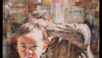 ריאליזם בצבעי מים: דיוקנאות וסצנות כמו חיים בעיפרון